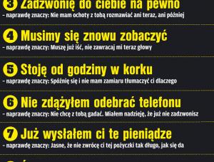 Dziesięć najczęstszych kłamstw, jakie słyszymy