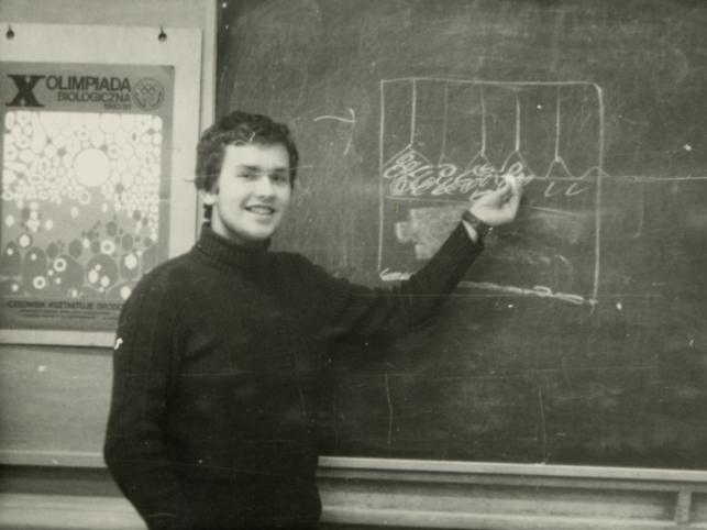 Piotr Zaręba w czasach licealnych