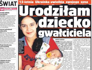 12-letnia ukrainka urodziła dziecko gwałciciela