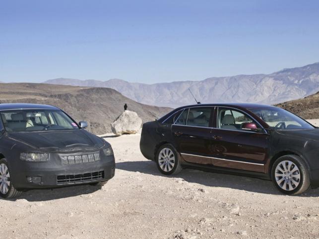Skoda superb na pustyni w USA