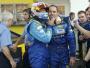 Robert Huff (w kasku) i Alain Menu z Chevroleta