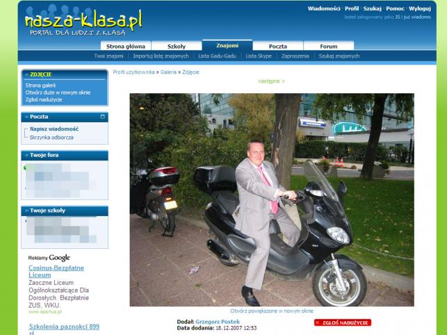 Pracownicy CBA ujawniają się na Naszej-klasie