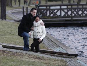 Lider zespołu Boys czule żegnał się z żoną przed przeprowadzką do domu Wielkiego Brata