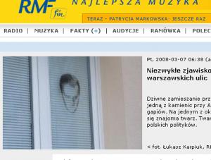 Sensacja na miarę radia RMF. Tusk objawił się na szybie
