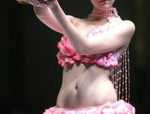 A model parades lingerie fashion for the Ordifen Cup 2007 Lingerie Innovative Design Contest, at the annual China Fashion Week in Beijing, 06 November 2007. China apos;s fashion industry is putting the accent on producing high-end fashion apparel -- not the cheap-labour mass-produced gear generally associated with made-in-China goods.                     AFP PHOTO