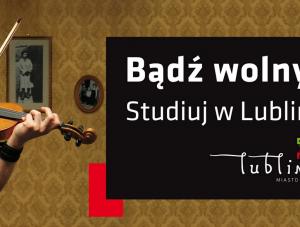 Billboard promujący studia w Lublinie