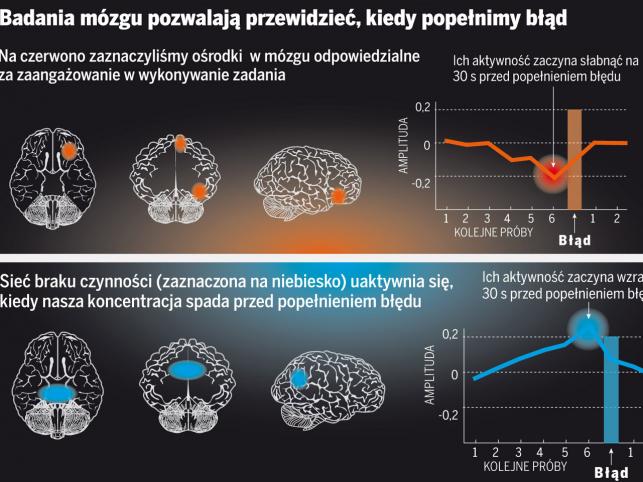 Naukowcy odkryli, że mózg traci czujność przed popełnieniem błędu
