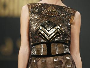 A model presents a creation from Alberta Ferretti apos;s AutumnWinter collection at the  quot;Walk of Fame quot; fashion show organised by Dubai-based fashion group Al Tayer Group in Manama, Bahrain, November 25, 2007. REUTERSHamad I. Mohammed BAHRAIN