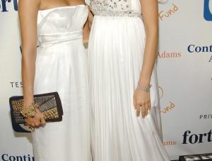Actress Eva Mendes, left, and model Petra Nemcova attends the Heart of Gold Ball at Cipriani apos;s Wall Street, Wednesday, Oct. 10, 2007 in New York. All proceeds from the evening will benefit the Happy Hearts Fund, a charitable foundation to help children affected by the Asian Tsunami. AP PhotoEvan Agostini