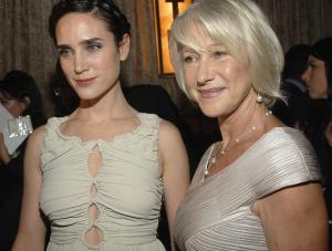 Actress Jennifer Connelly, left, and actress Helen Mirren, right, at the BAFTALA Cunard Brittania Awards in Los Angeles on Thursday, Nov. 1, 2007. AP PhotoDan Steinberg