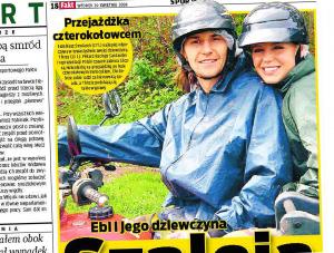 Ebi i jego dziewczyna szaleją po lesie