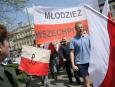 Młodzież Wszechpolska na pl. Trzech Krzyży