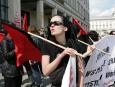 Anarchiści demonstrowali m.in. z Zielonymi 2004