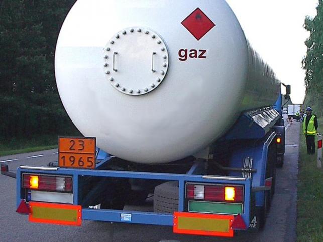 Na gazie pędził cysterną z gazem
