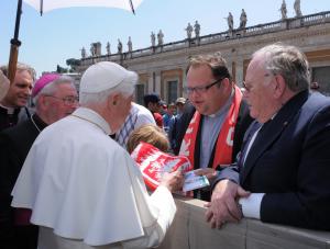 Papież będzie się modlił o pomyślność polskiej reprezentacji