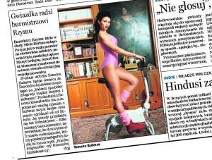 Modelka doradza burmistrzowi