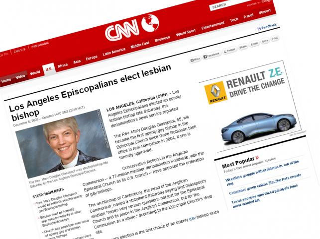 Oto pierwsza na świecie biskup-lesbijka