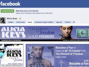 Posłuchaj płyty Alicii Keys na Facebooku