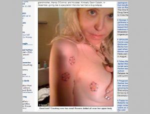 Courtney Love ma nowe tatuaże. Koszmar!