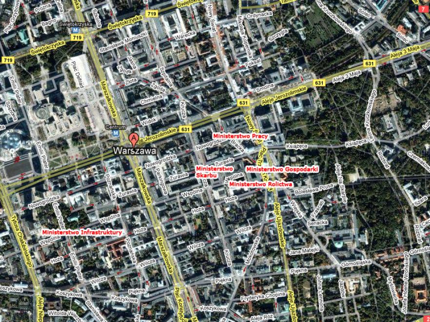 Ministerstwa zajmują wiele atrakcyjnych nieruchomości w centrum Warszawy