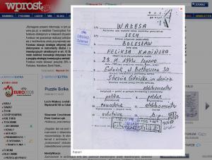 Opublikowane przez "Wprost" akta z książki IPN o Wałęsie