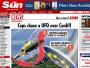 UFO prawie staranowało policyjny helikopter