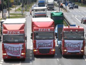 Dziś kolejny protest kierowców ciężarówek