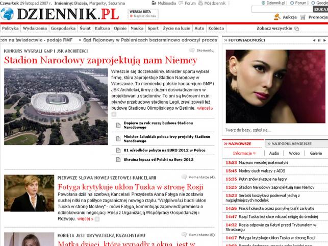 Dziennik.pl jest na trzecim miejscu w internetowym rankingu cytowań