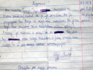 Ten list zostawił po sobie Bartek