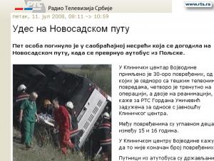 Polacy zginęli w roztrzaskanym autokarze w Serbii