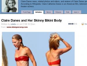 Claire Danes stosuje zbyt restrykcyjną dietę