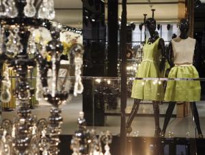 Dresses are displayed in the new Dolce and Gabbana women apos;s store on Madison Avenue, Monday, Dec. 3, 2007, in New York.  AP PhotoDiane Bondareff