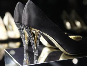 Shoes are displayed in the new Dolce and Gabbana women apos;s store on Madison Avenue, Monday, Dec. 3, 2007, in New York.  AP PhotoDiane Bondareff