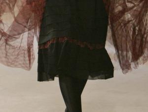 A model wears a Chanel creation by German fashion designer Karl Lagerfeld, during a fashion show in central London, Thursday Dec. 6, 2007.AP PhotoLefteris Pitarakis