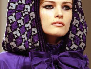 A model displays a creation for the Chanel 20072008 collection fashion show in central London, December 6, 2007. REUTERSToby Melville BRITAIN.  EDITORIAL USE ONLY. NOT FOR SALE FOR MARKETING OR ADVERTISING CAMPAIGNS.