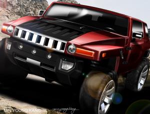 Hummer HX to wizja nowej, twardej terenówki do zadań specjalnych
